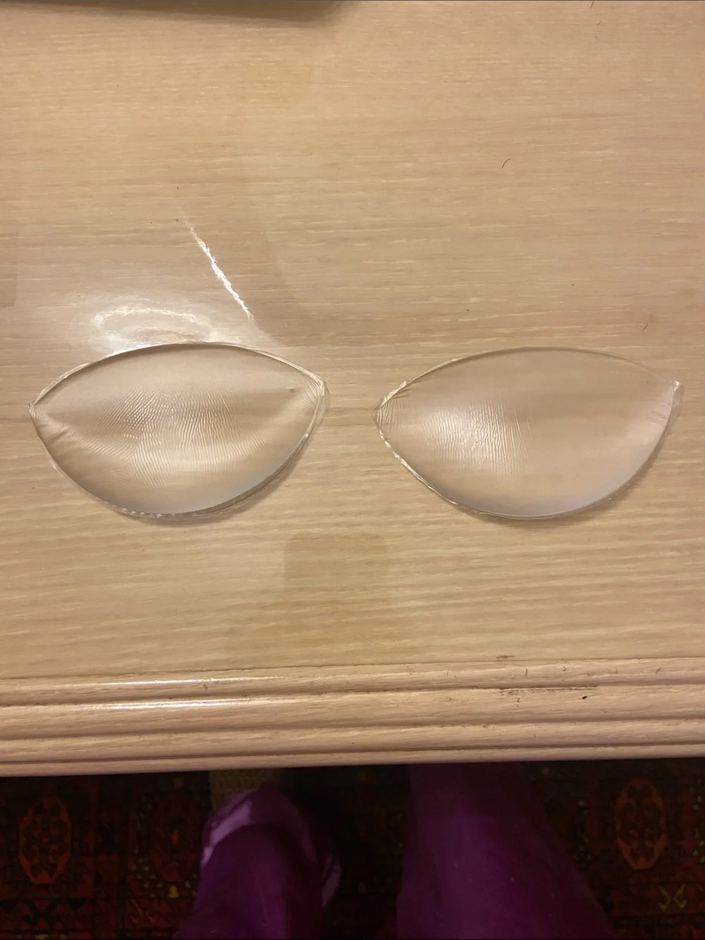 Silicone adhesive bra insert
